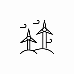 wind mills icon sign vector