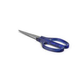Blue Scissors isolated on transparent background