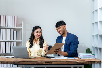 Diverse Colleagues Collaborating in Office