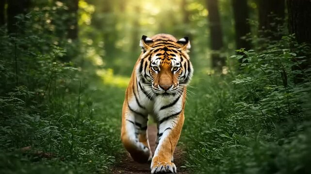 tiger in the jungle
