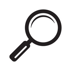 Magnifying glass icon, magnifier icon. Search icon.