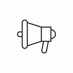 megaphone announce device icon sign vector