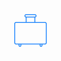 suitcase travel luggage icon sign vector