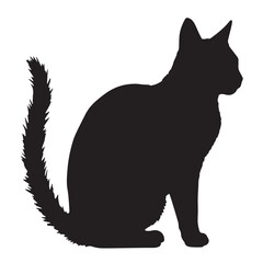 cat silhouette vector