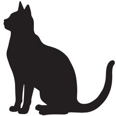 cat silhouette vector