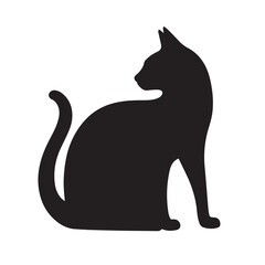 cat silhouette vector