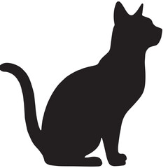 cat silhouette vector