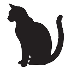 cat silhouette vector