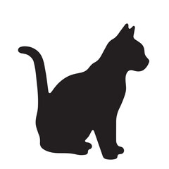 cat silhouette vector