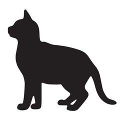 cat silhouette vector