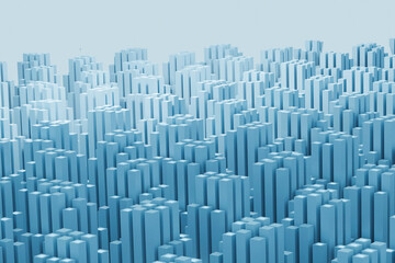 Obraz premium abstract 3d columns wallpaper background