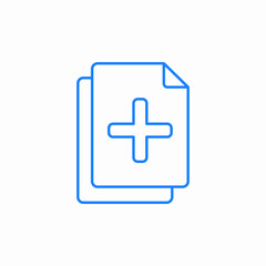 Obraz premium add document icon sign vector
