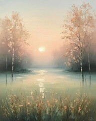 sunrise on the lake