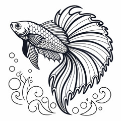Fototapeta premium Fish vector 