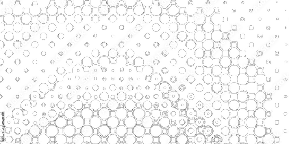 Fototapete Monochrome printing abstract halftone trendy defect overlay creative design texture, seamless white and grey grunge halftone pattern dot background texture overlay distress stroke pattern design.