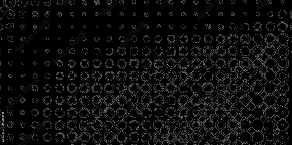 Fototapete seamless black and white grunge halftone pattern dot background texture overlay distress gradient pa