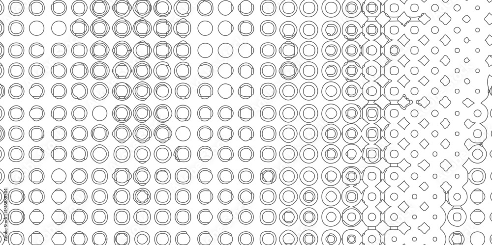 Fototapete seamless black and white grunge halftone pattern dot background texture overlay distress gradient pa
