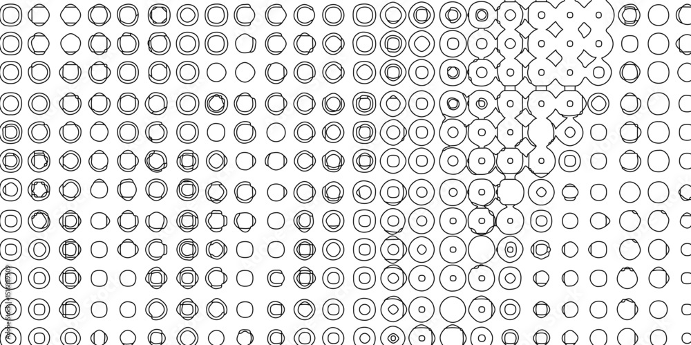 Fototapete seamless black and white grunge halftone pattern dot background texture overlay distress gradient pa