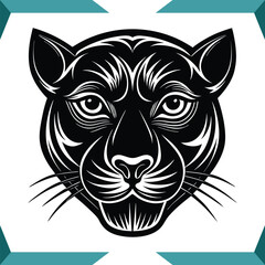 Obraz premium Animated Panther Vector Illustration for Graphic Design