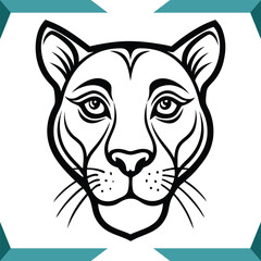 Obraz premium High Quality Vector Illustration of a Panther Dynamic Animal Design for Creative Projects