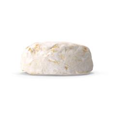 White powdered donut isolated on transparent background