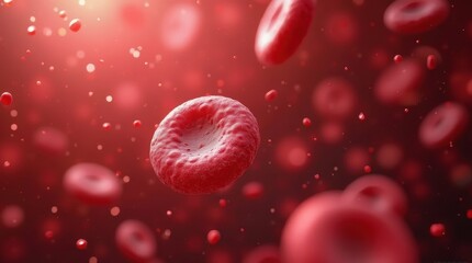 Red blood cells arterial blood stream medicine health biology anatomy physiology microscopic microbiology science medical treatment human vein circulation pressure level life cell scientific material