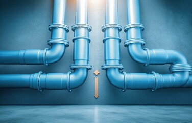 Modern ventilation system actively mitigating radon levels in a basement environment with efficient air flow design