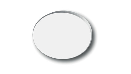 metal plate isolated on white