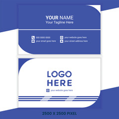 Obraz premium Creative Business Card with Clean Typography