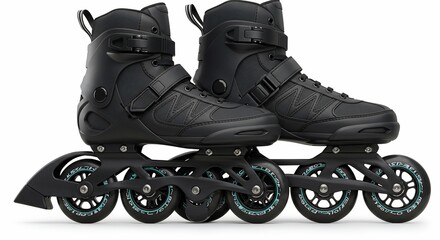 Black inline skates roller skates aggressive skates urban skates freestyle skates fitness skates speed skates