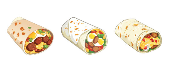 Delicious Burrito Variations A Visual Guide to Savory Fillings