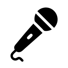 Microphone karaoke music audio sound voice recording speech singing podcast equipment mic black