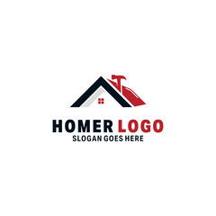 Homer Logo Design Illustration Template.