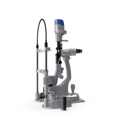 Optometric Slit Lamp Biomicroscope Device Isolated on Transparent Background