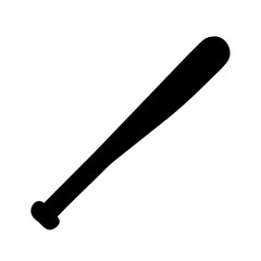 Baseball bat vector illustration for sports equipment and baseball game design element icon