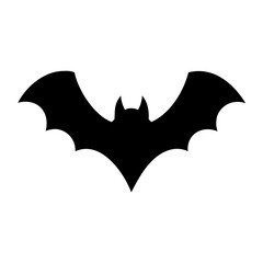 Fototapeta premium Black bat silhouette vector illustration halloween bat silhouette flying bat silhouette simple bat design
