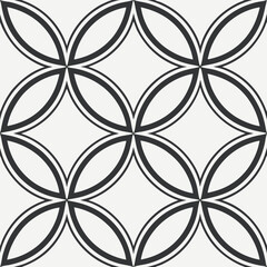 Fototapeta premium Abstract decorative circular stripes seamless pattern design, seamless pattern with stripy weaving 