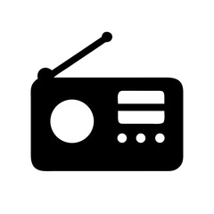 Find the best vintage radio receiver portable am fm radio transistor radio vector graphic icon