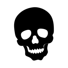 Skull vector illustration halloween skull silhouette death skull scary skull spooky skull black skull art vector