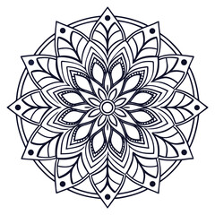 mandala, mandala design, mandala design idea, mandala design vector, mandala sample Isolated flower mandala in vector. Round line pattern. Vintage monochrome element for coloring pages and design