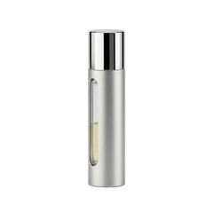Ultra realistic photo of a refillable perfume atomizer (travel size) on a clean transparent background with clear contours, no shadows, and lifelike accuracy concept for product advertising