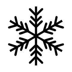 Snowflake vector icon winter snow crystal christmas ice frost cold symbol design element art 90
