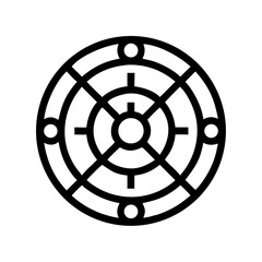 Geometric circle design abstract target illustration round shape concentric circles symbol icon graphic element