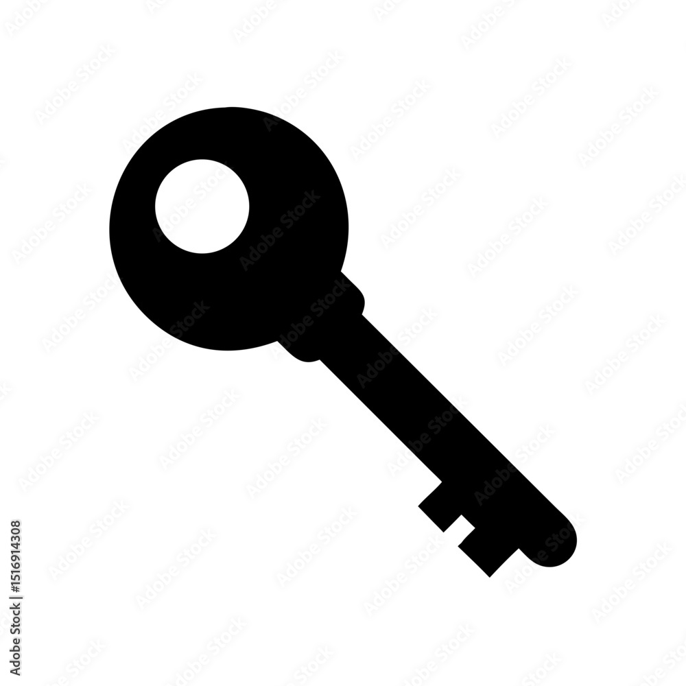 Poster unlock access key security lock illustration access security key unlock privacy access vector