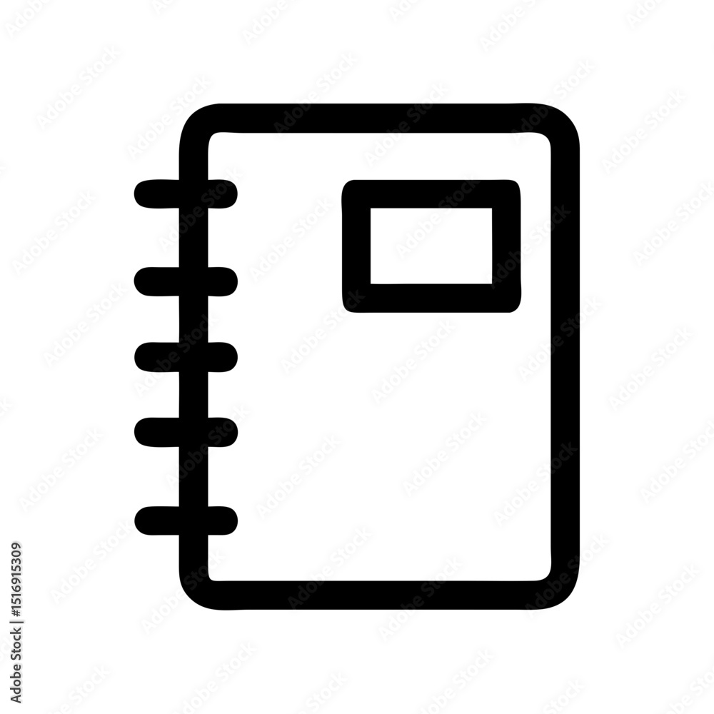 Poster notebook icon notepad icon diary icon memo icon journal icon writing icon record icon document icon