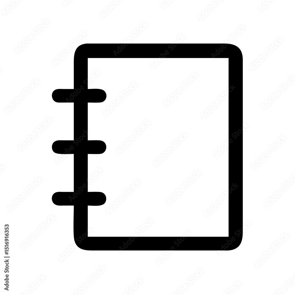 Poster notebook notepad diary journal binder sketchpad organizer blank page document write record note data