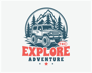 Explore the Adventure: Off-Road Jeep in Majestic Mountain Scenery