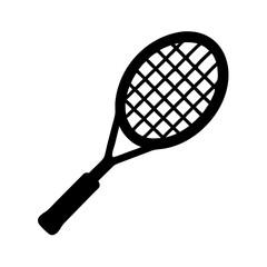 Tennis racket vector illustration for sports equipment and games equipment design element graphic