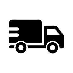 Delivery truck icon vector illustration for logistics shipping and transportation service 90