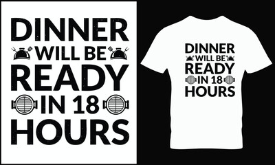 BBQ T-shirt design vector.